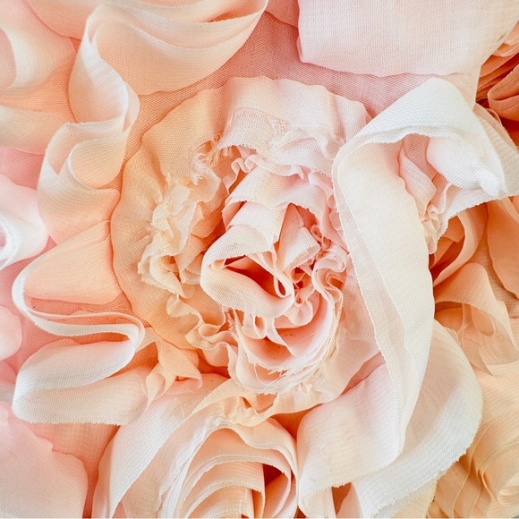 Akira Jacket size Medium Pink Roses 3D Floral Women's Jacket Zip Up Ruffled - Picture 8 of 8